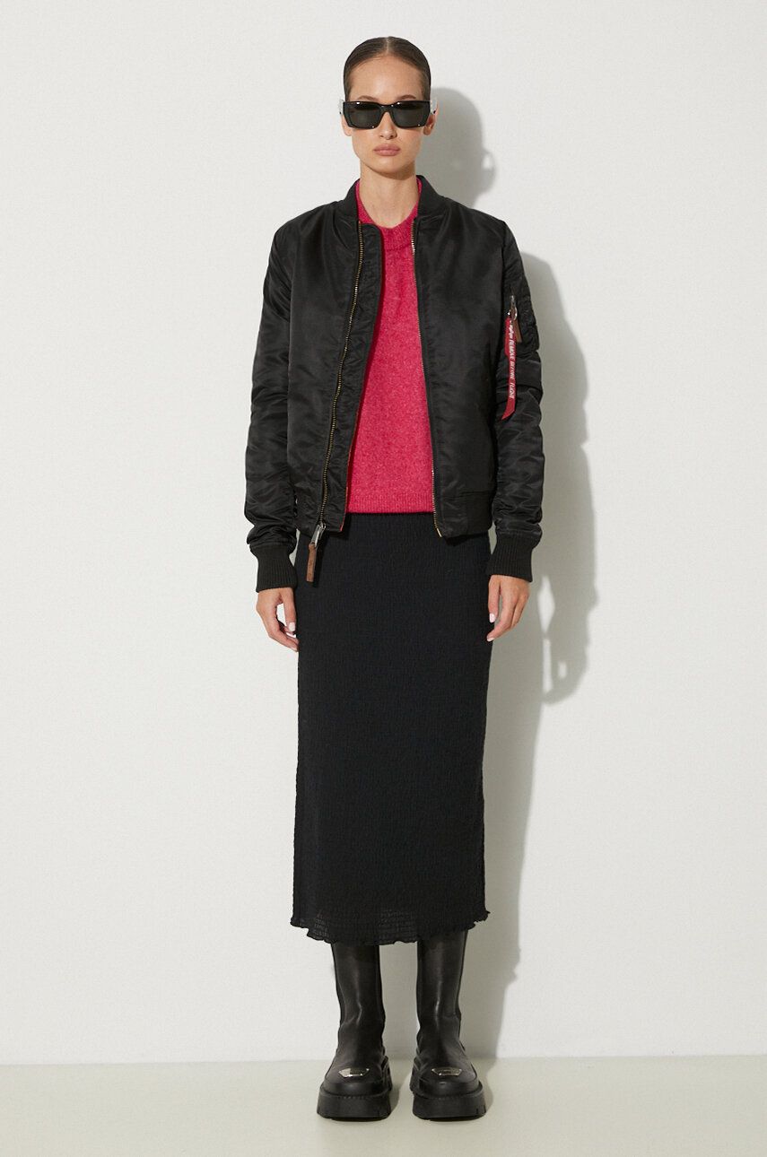 Bomber jakna Alpha Industries Bomber Jacket MA-1 VF 59 Wmn Črna | 133009.03, 1