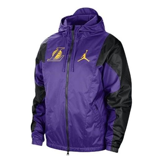 Vetrovka Jordan Los Angeles Lakers Courtside Jordan Statement Jacket Lila | DR2447-504