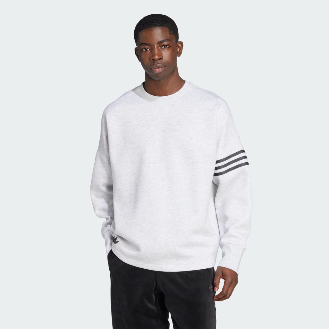 Pulover adidas Performance Neuclassics Oversized Crew Sweatshirt Siva | JW7920, 0