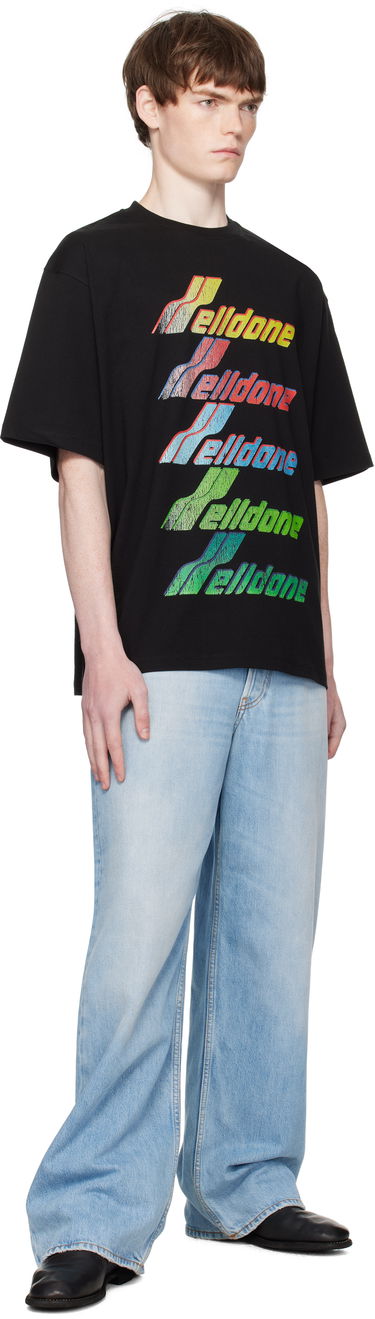 Majica We11done We11done Multi Rainbow Logo T-Shirt Črna | WD-TT2-25-755-U-BK, 3