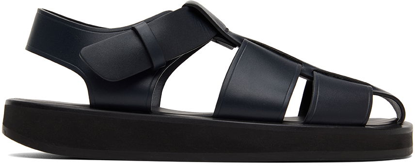 Modni dodatki The Row The Row Fisherman Flat Sandals Mornarica | F1203-SVL74, 0