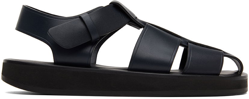 Modni dodatki The Row The Row Fisherman Flat Sandals Mornarica | F1203-SVL74
