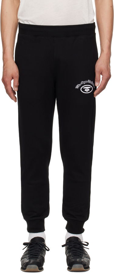 Trenirka AAPE by A Bathing Ape AAPE by A Bathing Ape 'AAPE' Basic Sweatpants Črna | AAPPTMB698XXNBKX, 0