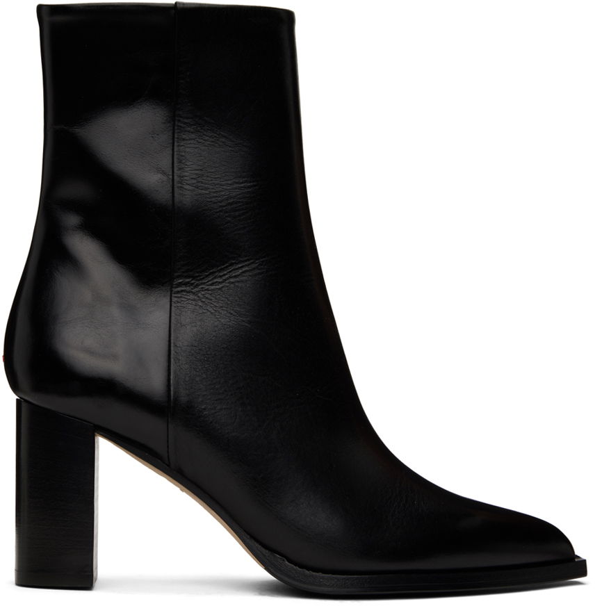 Nega čevljev Aeyde Aeyde Gloria Leather Block Heel Boots Črna | A11-AB-MLPP75TB-0122-800-001, 0