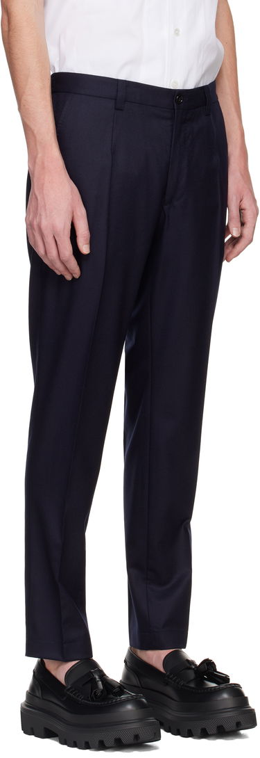 Hlače Dolce & Gabbana Tailored Flannel Trousers Modra | GW13ETFU21Q, 1