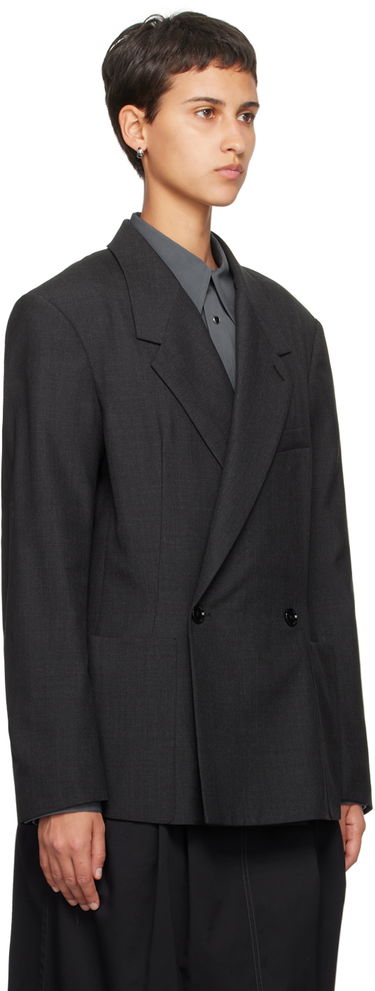 Jakna LEMAIRE Soft Tailored Double-Breasted Blazer Črna | JA1017 LF414, 1