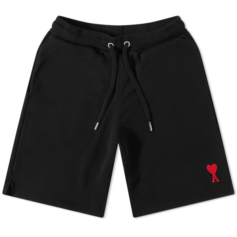 Kratke hlače AMI Small A Heart Shorts Črna | USO604-747-009, 0