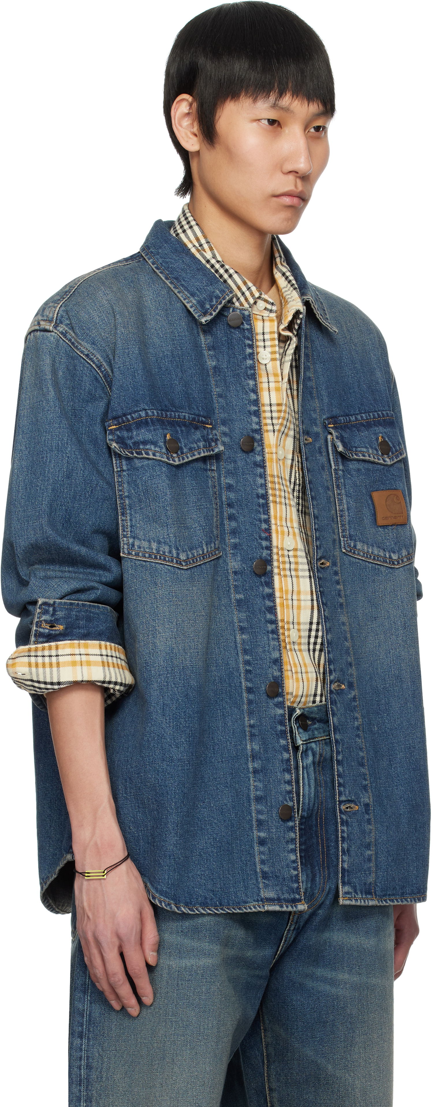 Srajce Carhartt WIP Carhartt WIP Lincoln Denim Jacket Modra | I034735, 1
