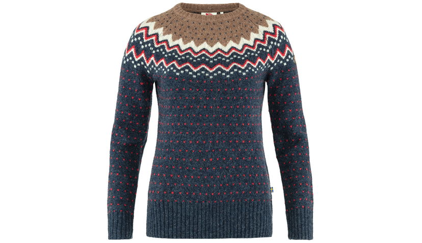 Pleteni pulover FJÄLLRÄVEN Övik Fair Isle Knit Sweater Večbarvna | F89941-560