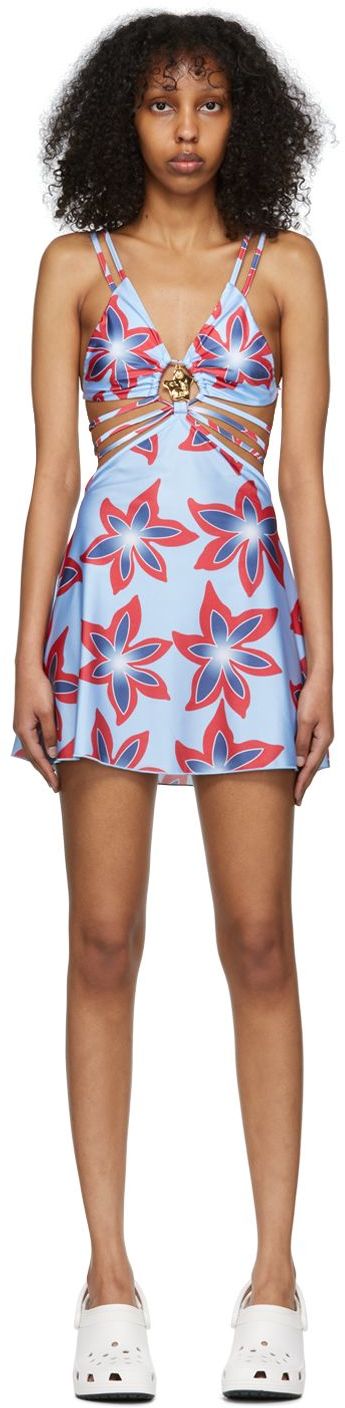 Obleke Chopova Lowena Exclusive Floral Print Mini Dress Večbarvna | 9121
