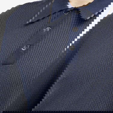 Polo majica rag & bone Harvey Knit Polo Modra | MBS24S017BC17, 5