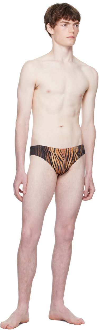 Kopalke Jean Paul Gaultier Jean Paul Gaultier 'The Wood' Swim Briefs Rjava | 25/03-M-SW072-J009P-0060, 3