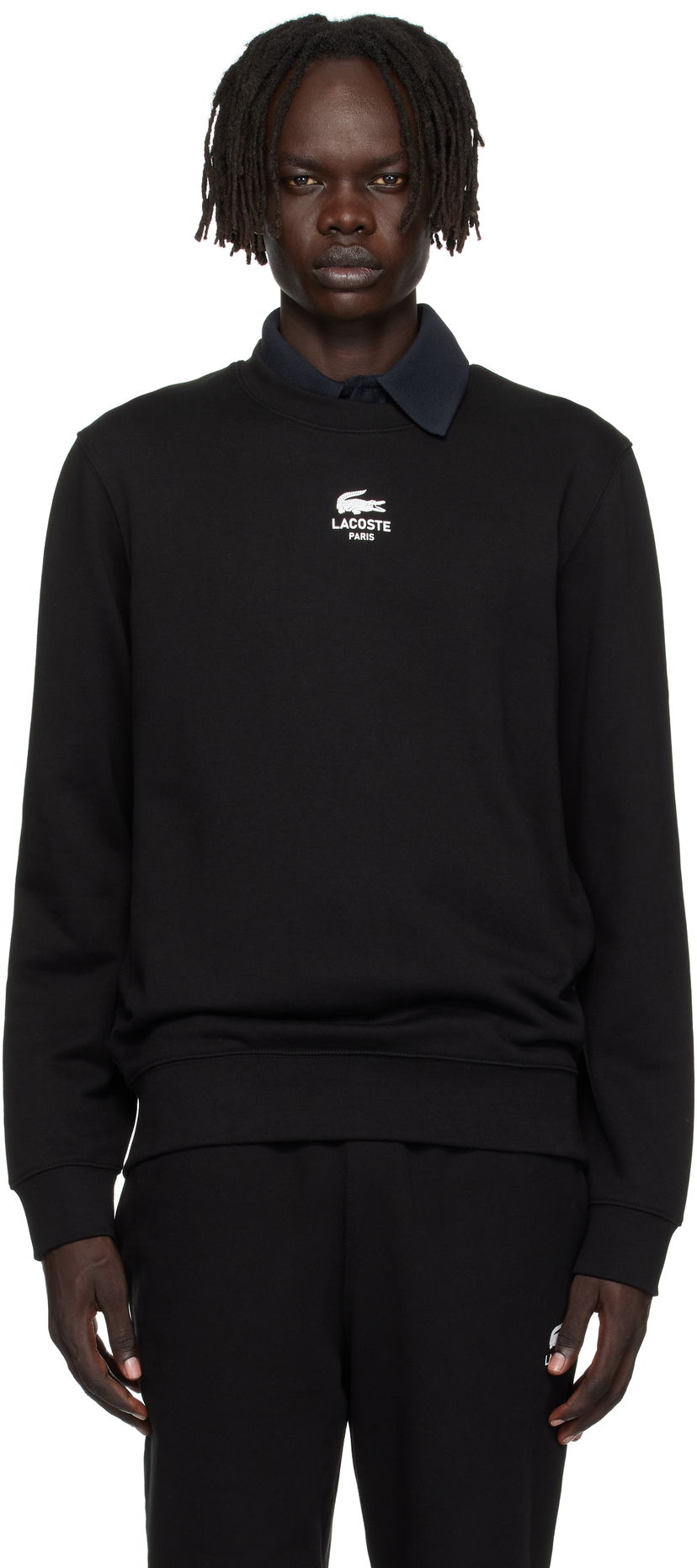 Pulover Lacoste Lacoste Fleece Sweatshirt Črna | SH2736_031