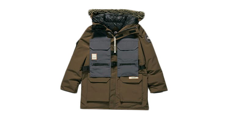 Parka Canada Goose NBA x Salehe Bembury x Expedition Parka "Military Green/Titanium" Zelena | 4158USB-1249