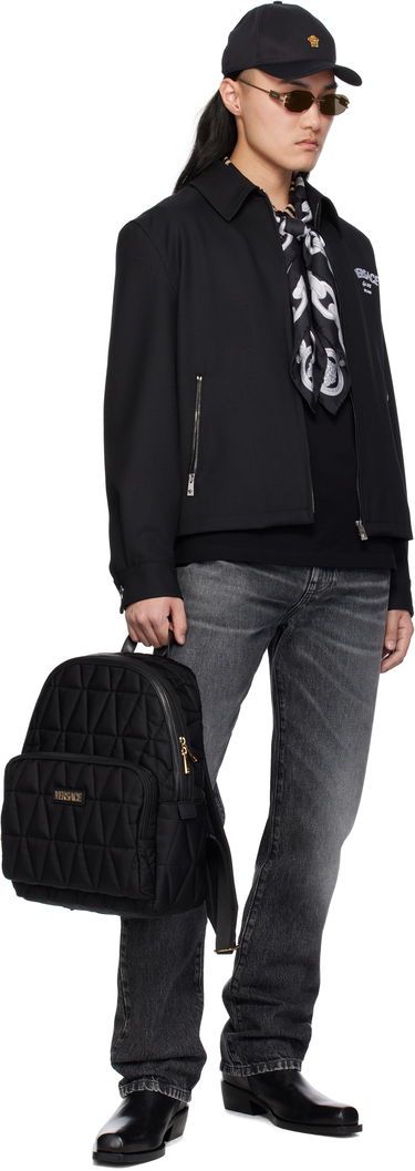 Nahrbtnik Versace Versace Myth Quilted Backpack Črna | 1018355_1A13686, 3