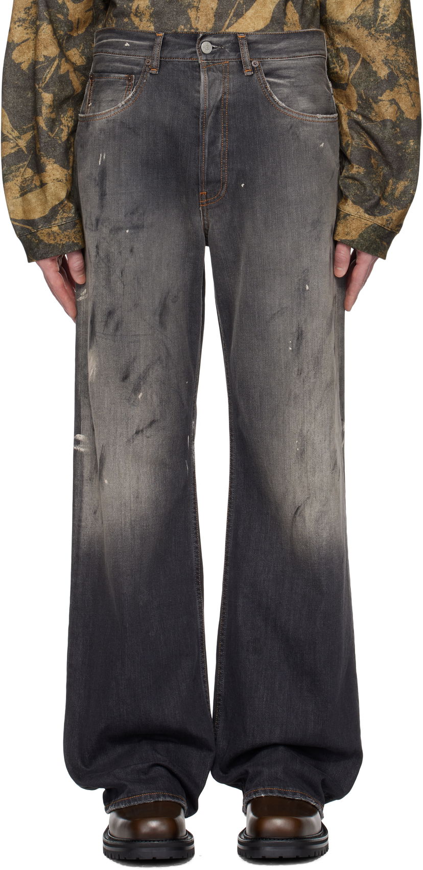 Kavbojke Acne Studios Acne Studios Loose Fit 2021M Jeans Siva | B00393-