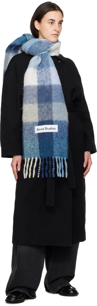 Šala Acne Studios Check Scarf Oranžna | CA0084-, 3