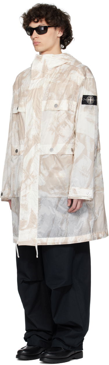 Parka Stone Island Stone Island UV-Reactive Scan Camo Ripstop Parka Bež | K1S15 7100011 S00E2, 3