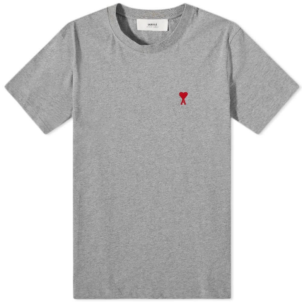Majica AMI Small A Heart Tee Siva | BFUTS001-724-055, 0