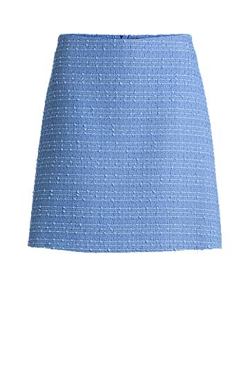 Krila BOSS Textured Bouclé Mini Skirt Modra | 50530995