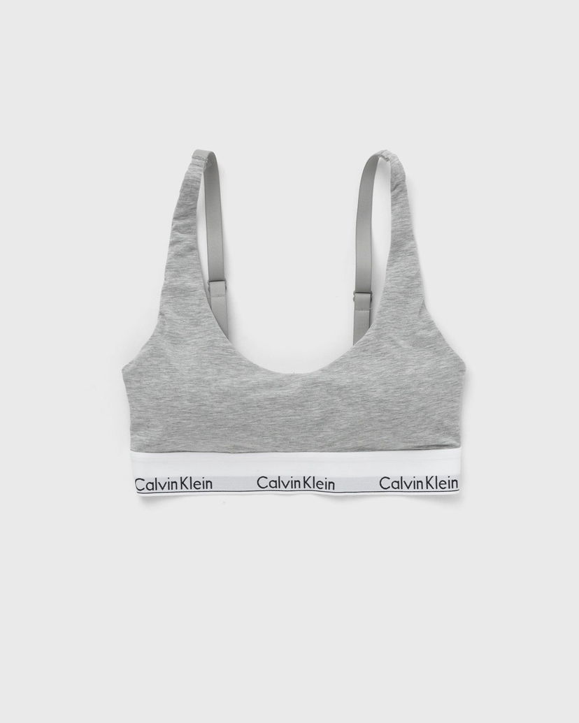 Modrček CALVIN KLEIN LIGHTLY LINED BRALETTE Siva | 000QF7586EP7A