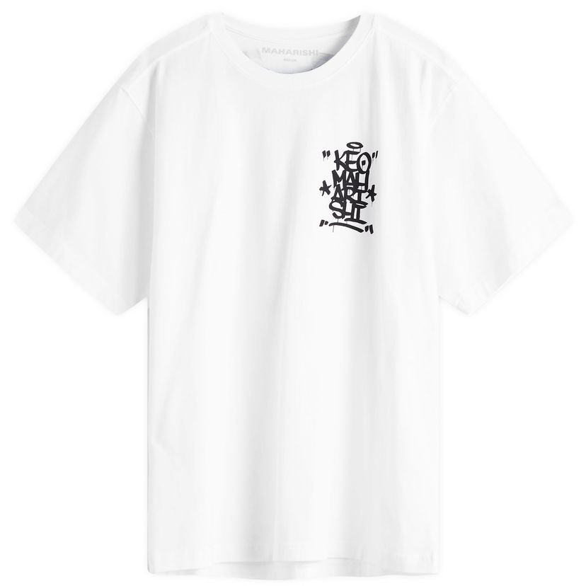 Majica Maharishi Maharishi Keo Graphic T-Shirt, Size Large Bela | 1465-WHT