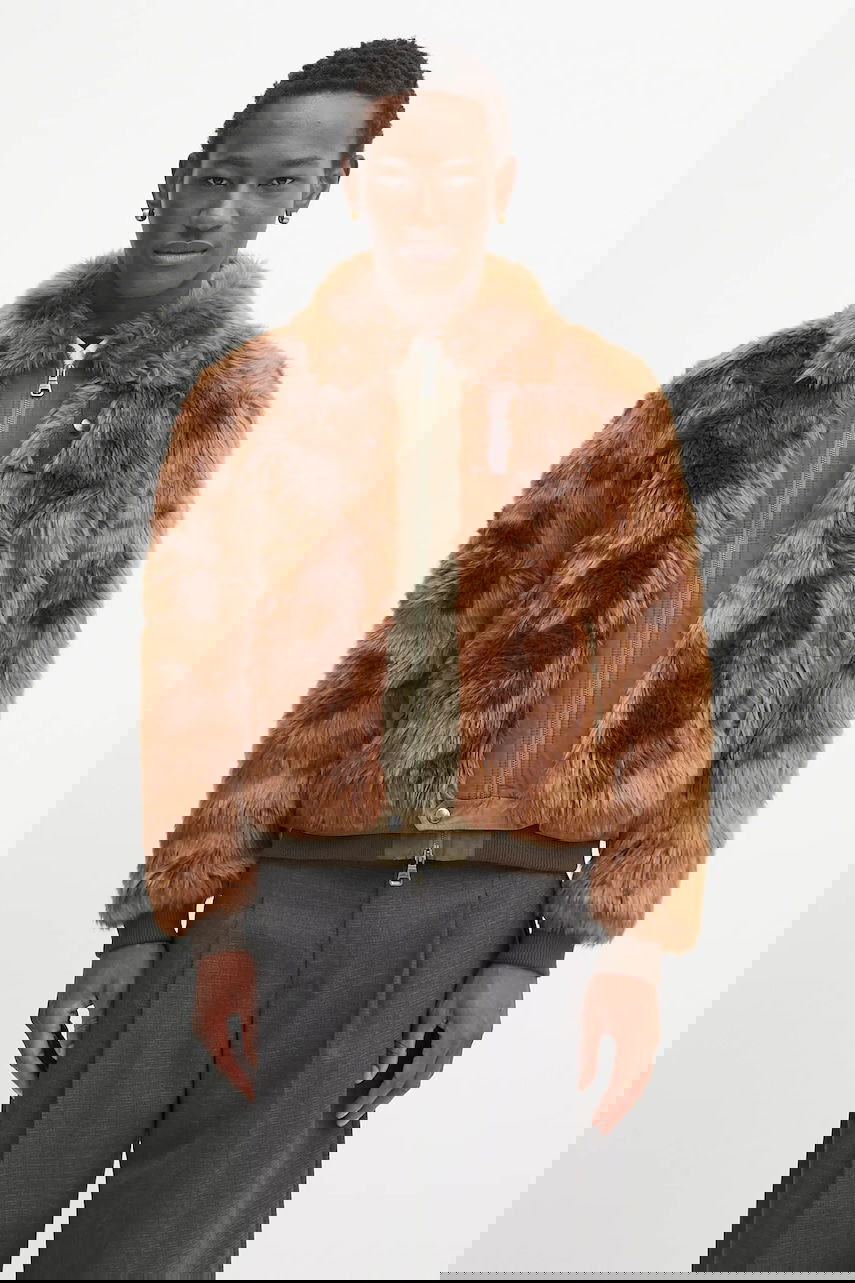 Bomber jakna Andersson Bell Andersson Bell Flight Fur Bomber Jacket Rjava | awa710u, 0