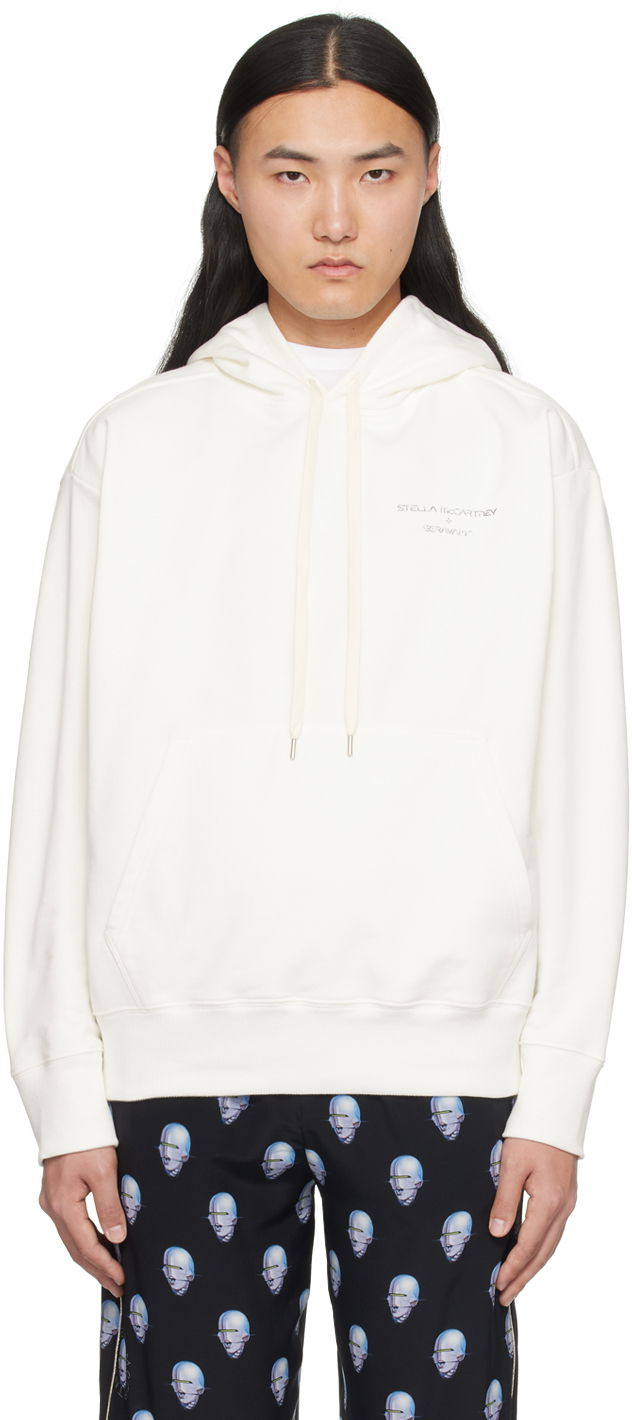 Pulover Stella McCartney Stella McCartney Printed Hoodie Bela | 6018463SPY76, 0