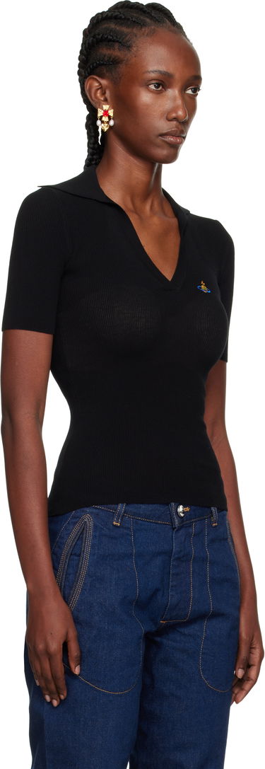 Polo majica Vivienne Westwood Vivienne Westwood Marina Knit Polo Modra | 18030040-Y003F-, 4