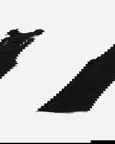 Majica brez rokavov Jean Paul Gaultier Patch Detail Ribbed Tank Top Črna | 24-25-U-DB023-J054 00, 2