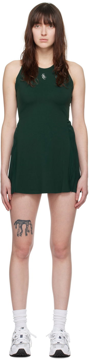 Obleke Sporty & Rich 'SRC' Dress Zelena | DRAW232FO
