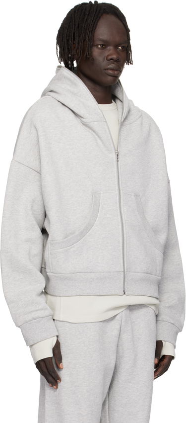 Pulover Entire Studios Entire Studios Eternal Zip Hoodie Siva | ES2202SI, 4