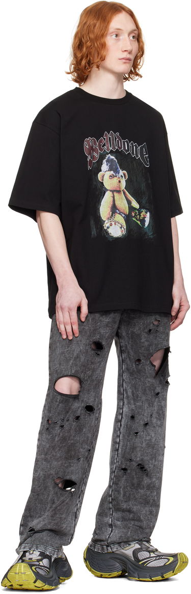 Trenirka We11done We11done Destroyed Jersey Sweatpants Siva | WD-TA0-25-726-U-BK, 3