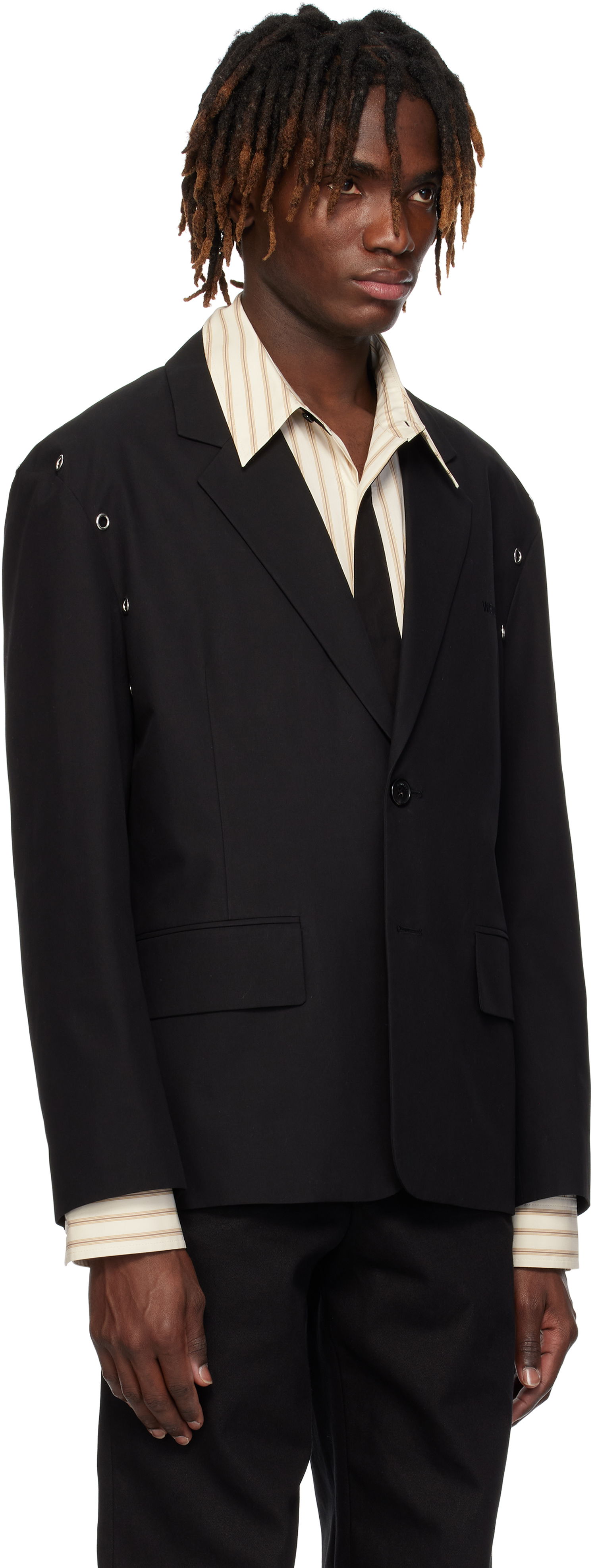 Jakna We11done We11done Eyelet Blazer Črna | WD-JK0-25-025-U-BK, 1