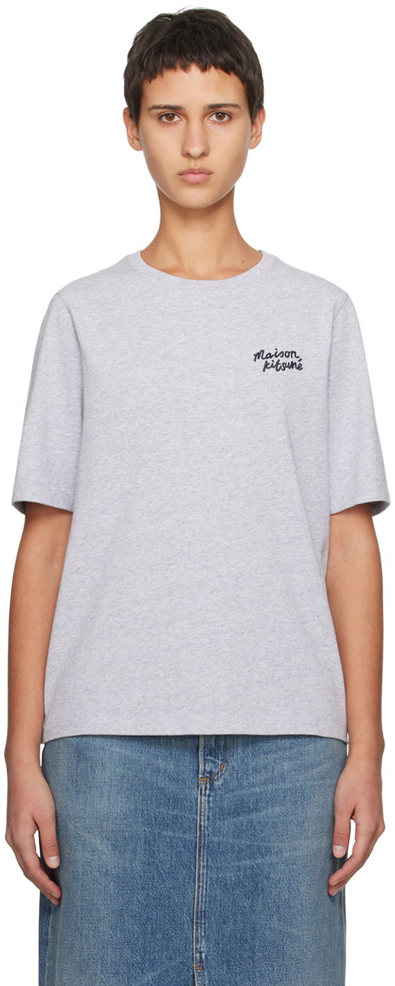 Majica MAISON KITSUNÉ Handwriting T-Shirt Bela | MW00126KJ0119