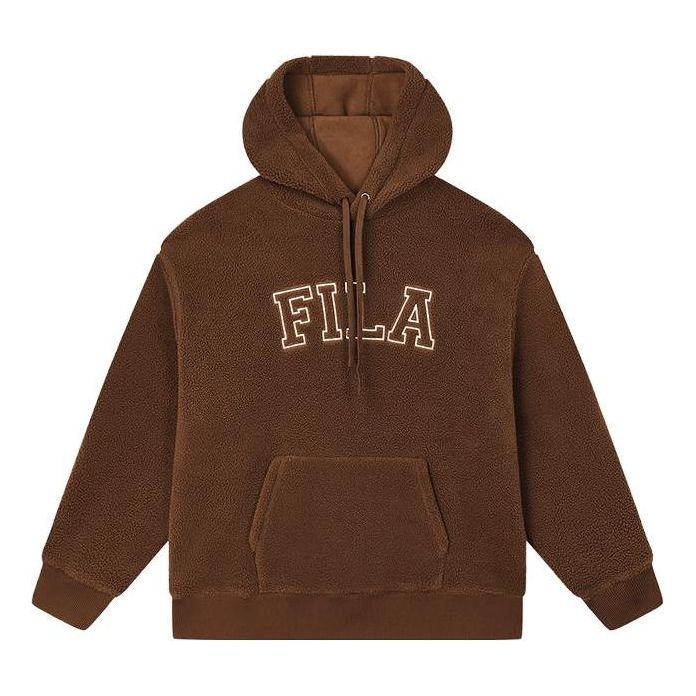 Pulover FILA Warm Fleece Hoodie Rjava | F11U339203F-DK