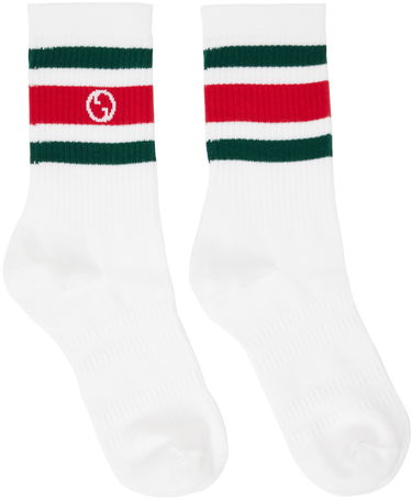 Spodnje perilo in nogavice Gucci Round Interlocking G Bela | 750705 4GADU, 0
