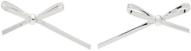 Uhani We11done We11done Bow Stud Earrings Kovinski | WD-AJ0-24-521-U-SV, 0