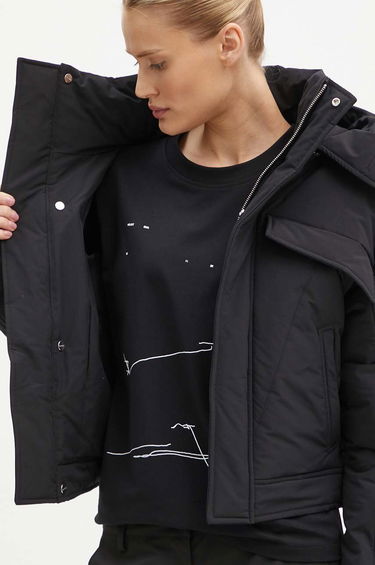 Puhovka HELIOT EMIL Cropped Asymmetrical Puffer Jacket Črna | PREAW24.W.02.132, 6