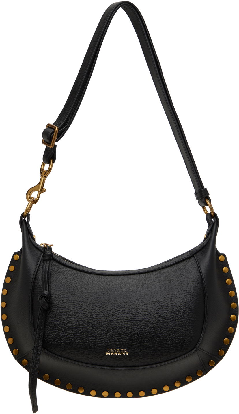 Torba za čez ramo ISABEL MARANT Isabel Marant Oskan Moon Shoulder Bag Črna | PP0003FA-A1C02M