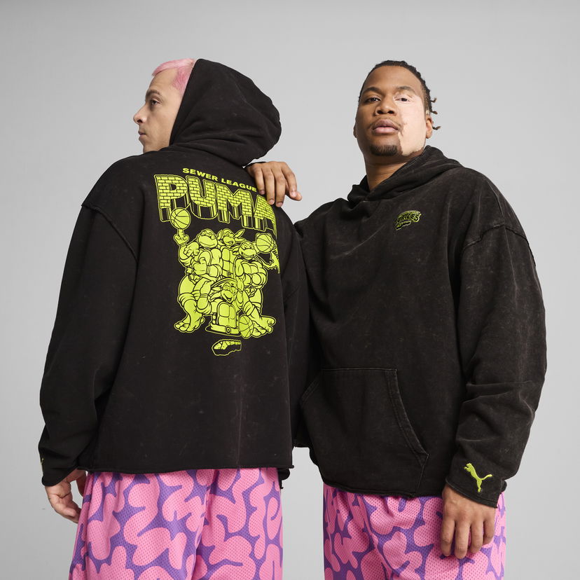 Pulover Puma PUMA x TMNT Basketball Hoodie Črna | 630927_01