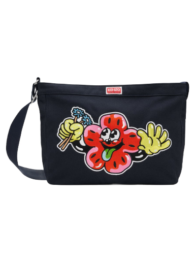 Torbica KENZO Paris BOKE Boy Large Messenger Bag Črna | FD55SA919F34
