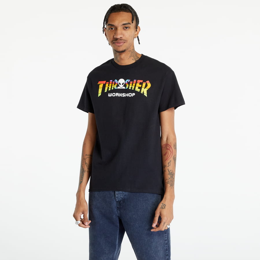 Majica Thrasher x AWS Spectrum T-shirt Črna | 145281, 0