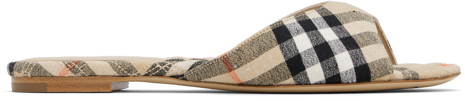 Modni dodatki Burberry Burberry Check Mews Sandals Bež | 8106160, 0