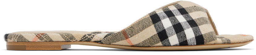 Modni dodatki Burberry Burberry Check Mews Sandals Bež | 8106160