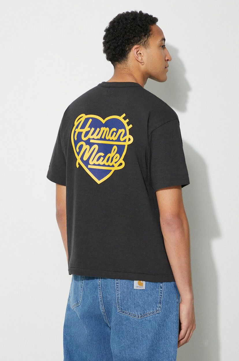 Majica Human Made Heart Badge Graphic T-Shirt Črna | HM27CS002