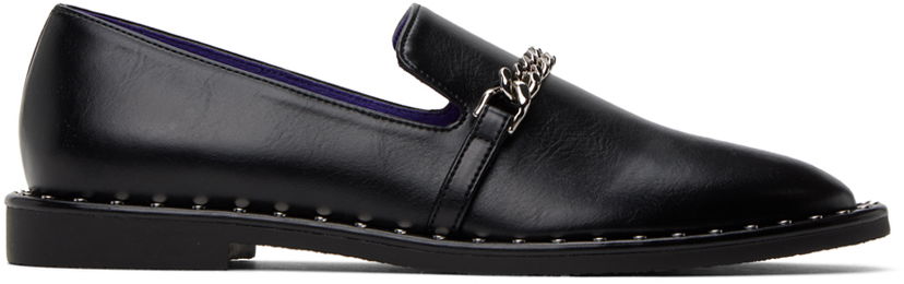 Superge in čevlji Stella McCartney Falabella Chain Loafers Črna | 810298W0U70