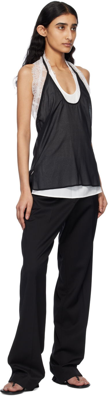 Majica brez rokavov Helmut Lang Helmut Lang Lace Dancer Tank Top Črna | O10HW509, 3