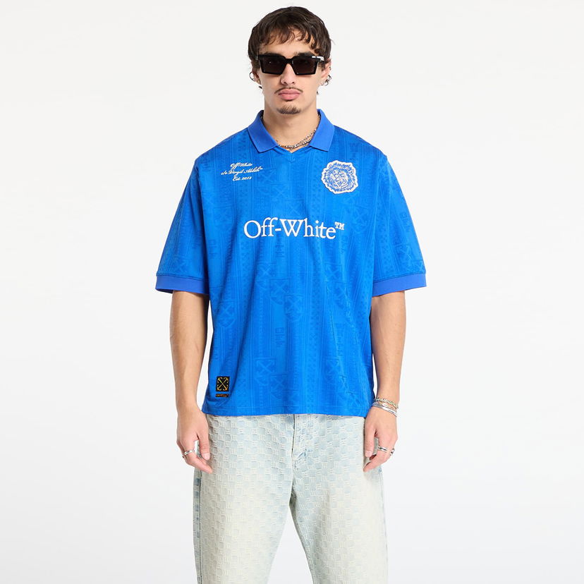 Dres Off-White Lion Nation Soccer Jersey Modra | OMAD00CF25JER0044601