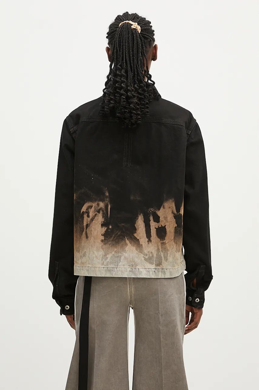 Jakna Rick Owens Alice Denim Jacket Črna | DS02D2714.BSUN, 1